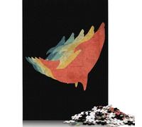 Rompecabezas Cuadrado de 1000 Piezas de Ballena Retro Vintage de Colores para Adultos y Rompecabezas de Madera, Juego Educativo, Juguete de desafío, 1000 Piezas (75 x 50 cm)