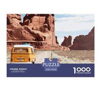 Rompecabezas Cuadrado de 1000 Piezas de Colorado Road Trip VW Van para Adultos, Rompecabezas de Madera, Juego Educativo para niños, 1000 Piezas (75 x 50 cm)