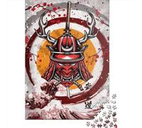 Rompecabezas Cuadrado de 1000 Piezas de Guerreros samuráis para Adultos. Juego Educativo de Papel. 38 x 26 cm / 1000 Piezas.