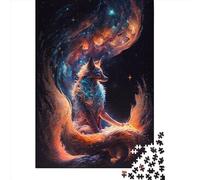 Rompecabezas Cuadrado de 1000 Piezas de Kurama, el Zorro de Nueve Colas, para Adultos. Juego de Rompecabezas de Papel Interactivo de 38 x 26 cm.