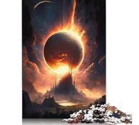 Rompecabezas Cuadrado de 1000 Piezas de Super Sun Eclipse para Adultos y niños, de Madera, 1000 Piezas (75 x 50 cm)