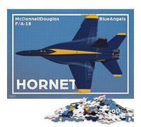 Rompecabezas Cuadrado de 1000 Piezas del Equipo F18 Blue Angels para Adultos Medidas: 38 x 26 cm.