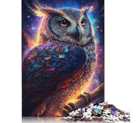 Rompecabezas Cuadrado de 1000 Piezas Nebula Owl V3 para Adultos y Rompecabezas de Madera para decoración del hogar, 1000 Piezas (75 x 50 cm)