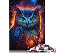 Rompecabezas Cuadrado de 1000 Piezas Nebula Owl V4 para Adultos y Rompecabezas de Madera, Juguetes educativos, Juegos Familiares, 1000 Piezas (75 x 50 cm)