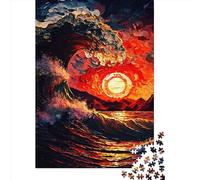 Rompecabezas Cuadrado de 1000 Piezas Océanos de Fuego para Adultos y niños Medidas: 38 x 26 cm.