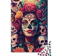 Rompecabezas Cuadrado de 1000 Piezas para Adultos: Celebrando la Vida y la Muerte. Rompecabezas de Madera Educativo para Toda la Familia. 1000 Piezas (75x50cm).