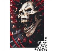 Rompecabezas Cuadrado de 500 Piezas Color Rojo Sangre para Adultos, Rompecabezas de Madera, Juego práctico de 500 Piezas (52x38cm)