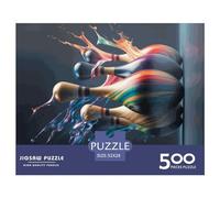 Rompecabezas Cuadrado de 500 Piezas con diseño Abstracto de Bolos para Adultos, Rompecabezas de Madera, Juguete Educativo, 500 Piezas (52 x 38 cm)