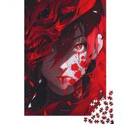 Rompecabezas Cuadrado de 500 Piezas con diseño de Sombra roja Sangre para Adultos y Rompecabezas de Madera, Juego Educativo, Juguete de desafío, 500 Piezas (52x38cm)