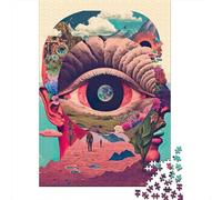 Rompecabezas Cuadrado de 500 Piezas Espejismo Místico para Adultos, Rompecabezas de Madera, Juego Educativo, Juguete de desafío, 500 Piezas (52 x 38 cm)