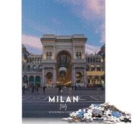 Rompecabezas Cuadrado de Milán de 500 Piezas para Adultos, Rompecabezas de Madera, Juguete Educativo, 500 Piezas (52 x 38 cm)