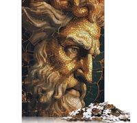 Rompecabezas Cuadrado de Mosaico de Zeus de 1000 Piezas para Adultos y niños, de Madera, (75 x 50 cm).