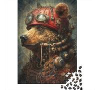 Rompecabezas Cuadrado de Oso biomecánico de 1000 Piezas para Adultos. Juego de desafío único. Medidas: 38 x 26 cm.