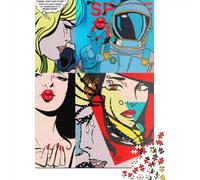 Rompecabezas Cuadrado Retro de 500 Piezas para Adultos. Rompecabezas de Madera desafiante. 500 Piezas (52 x 38 cm)