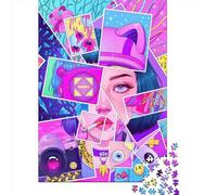 Rompecabezas Cuadrados creativos de 1000 Piezas de Her para Adultos y Rompecabezas de Madera, Juego Educativo para Adultos, 1000 Piezas (75x50cm)