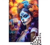 Rompecabezas Cuadrados creativos de 1000 Piezas, Festivos y misteriosos, para Adultos. Rompecabezas de Madera para aliviar el estrés y Regalos navideños únicos (75x50cm).