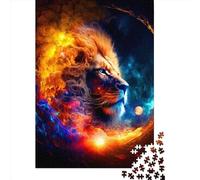 Rompecabezas Cuadrados creativos Lion2 de 500 Piezas para Adultos y Juguetes educativos de Madera 500 Piezas (52x38cm)