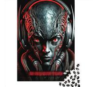 Rompecabezas Cuadrados de 1000 Piezas de Alien Gaming Zone para Adultos, Rompecabezas de Madera, Juguete, decoración de Pared, 1000 Piezas (75x50cm)