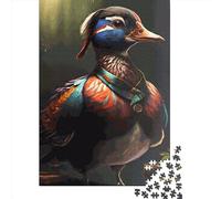 Rompecabezas Cuadrados de 500 Piezas con diseño de Pato mandarín para Adultos y Rompecabezas de Madera 500 Piezas (52x38cm)