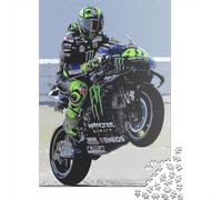 Rompecabezas Cuadrados de 500 Piezas de Moto GP para Adultos, Rompecabezas de Madera, Juguete, decoración de Pared, 500 Piezas (52x38cm)