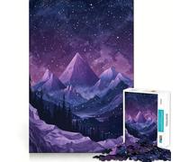 Rompecabezas Cumbres Estrelladas para Adolescentes, 1000 Piezas, Actividad para Desarrollar la Capacidad Mental, Regalo Festivo de Borde Exacto 50x75cm