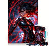 Rompecabezas Dark Enigma Warrior de 1000 Piezas Juego Relajante para aliviar la ansiedad Un desafío Divertido para el hogar (50x75cm)