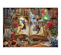 Rompecabezas de 1.000 piezas, rompecabezas para adultos, un desafío estimulante, juegos de rompecabezas para toda la familia, regalos para mujeres, regalos para hombres, tema: libro de magia