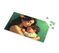 Rompecabezas de 100 piezas para niños, madre sosteniendo a su bebé durmiendo, rompecabezas para adultos, rompecabezas de 750 piezas para adultos (500 piezas)