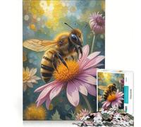 Rompecabezas de 1000 Abejas decoración de Pared de Juguete desafío difícil cumpleaños y Navidad 38x52cm