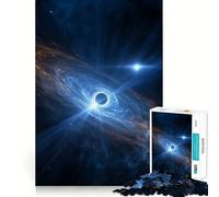Rompecabezas de 1000 Agujeros Negros en el Espacio Diversión con uniones precisas,Actividad Cerebral Inteligente,Entretenimiento Relajante,Regalo de cumpleaños 38x26cm