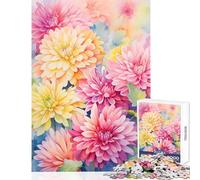 Rompecabezas de 1000 crisantemos Juguetes para decoración del hogar Regalo de cumpleaños Juego práctico Adecuado para decoración de Escritorio tamaño 50x75cm