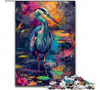 Rompecabezas de 1000 garzas de orquídeas de Colores para Adultos, de Madera, para Adolescentes Mayores de 14 años, decoración del hogar, 50x75cm, cumpleaños