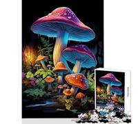 Rompecabezas de 1000 Hongos psicodélicos Juguetes para decoración del hogar Regalo para cumpleaños Juego práctico Adecuado para decoración de Escritorio tamaño 38x52cm