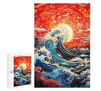 Rompecabezas de 1000 PCS para adolescentes Ocean Wave Sunset Puzzles para adolescentes: juegos de relajación, regalos divertidos y humorísticos para reducir el estrés 1000 PCS