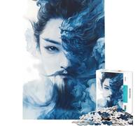 Rompecabezas de 1000 Personajes de la mitología China Ayuda a ejercitar el Cerebro Actividades Familiares Juego práctico para Mayores de 14 años Juego de Rompecabezas Incluido (50x75cm)