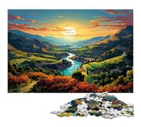 Rompecabezas de 1000 Piezas a Color del Valle del Duero para Adultos, Rompecabezas de Madera, Divertidos Juegos de Rompecabezas, 1000 Piezas (75 x 50 cm)