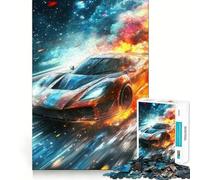 Rompecabezas de 1000 Piezas A Toda Velocidad por el Espacio para Adolescentes Ideal para Relajarse y divertirse Temporada 38x52cm