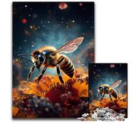 Rompecabezas de 1000 Piezas Abejas Galaxia, Rompecabezas difícil para Adultos y Adolescentes, Noche de Juegos en Familia, Idea de Regalo para estimular el Cerebro, 50x75cm/19,68x29,52 Pulgadas