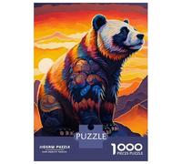 Rompecabezas De 1000 Piezas - Abstract Fluffy Panda Rompecabezas Juego De Ingenio Decoración De Pared Oferta como Regalos para Toda La Familia 52x38cm/1000pcs