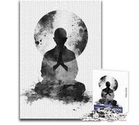 Rompecabezas de 1000 Piezas, Abstracto, Minimalista, de Monje, Juguete Intelectual, Juego de Aprendizaje, Educativo, Regalo de Amigo Secreto, tamaño 38x52cm