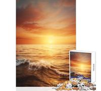 Rompecabezas de 1000 Piezas Adiós ardiente al día Juguetes antiestrés Gran Regalo para Juegos para Juego Educativo con Piezas de Forma aleatoria Totalmente entrelazadas Tamaño 38x26cm