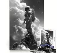 Rompecabezas de 1000 Piezas Adolescentes Astronautas Solitarios para una Mente Clara y un pasatiempo Acogedor Fiestas (38x52cm)