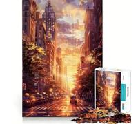 Rompecabezas de 1000 Piezas Adolescentes de Las Calles de Nueva York - Juguete Inteligente para Jugar en Interiores - Bordes Lisos - Colección de Arte (38x52cm)