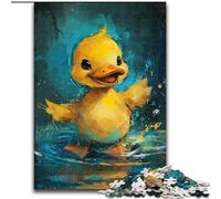 Rompecabezas de 1000 Piezas, Adorable Patito Amarillo, para Adultos, tamaño 26x38cm, Ideal para Adolescentes, Ideal para una Noche de Juegos en Familia, un Regalo Que estimula el Cerebro.