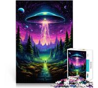 Rompecabezas de 1000 piezas Adultos, Nave Espacial Extraterrestre, Juguete Educativo Intelectual Descomprimiendo, Ideas de Regalo, 14.96" x 20.47", Adolescentes de 14 Años y Más