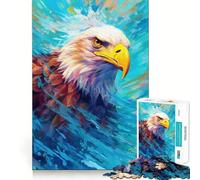 Rompecabezas de 1000 Piezas Águila Submarina para Adolescentes Juego de Memoria Mental Cierre Seguro Sin Piezas Sueltas Ideal para Viajar Juego para ejercitar la Mente (50x75cm)