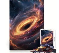 Rompecabezas de 1000 Piezas Agujero Negro del Universo para Adolescentes Un Juego de ingenio para el Ocio y la relajación Bordes Suaves Un Regalo Elegante para Navidad (50x75cm)