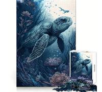 Rompecabezas de 1000 Piezas Amigo Imaginario de la Tortuga para Adultos Actividad de Ocio y Desarrollo lógico Diseño Elegante Regalo de cumpleaños (50x75cm)