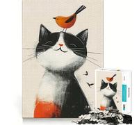 Rompecabezas de 1000 Piezas Amistad Animal para Adolescentes Diversión para estimular la Mente Manualidad de Corte de Alta precisión Actividad Relajante para desconectar (50x75cm)