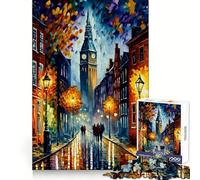 Rompecabezas de 1000 Piezas Amsterdam in Color para Adolescentes Claridad Mental Pasatiempo Acogedor Fiestas (38x26cm)